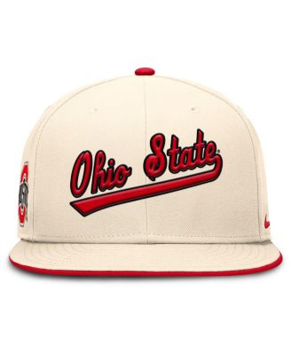 Men's Natural Ohio State Buckeyes Primetime True Performance Fitted Hat
