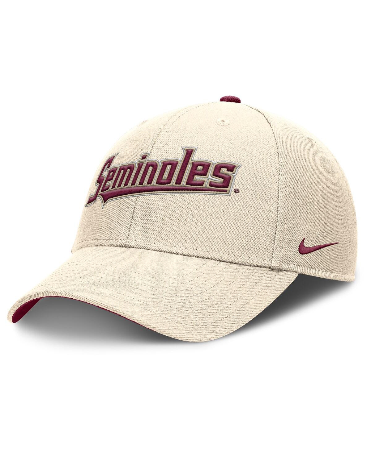 Nike Florida State Seminoles Primetime Rise  Men's College Adjustable Hat In Natural