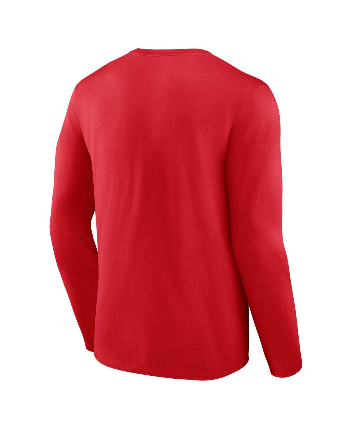 Fanatics Men's Red Detroit Red Wings Authentic Pro Primary Long Sleeve T-shirt In Red