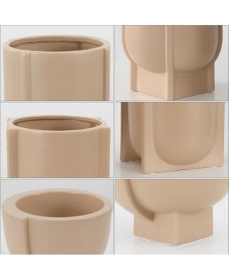 Monaco Ceramic Matte Vase Set3