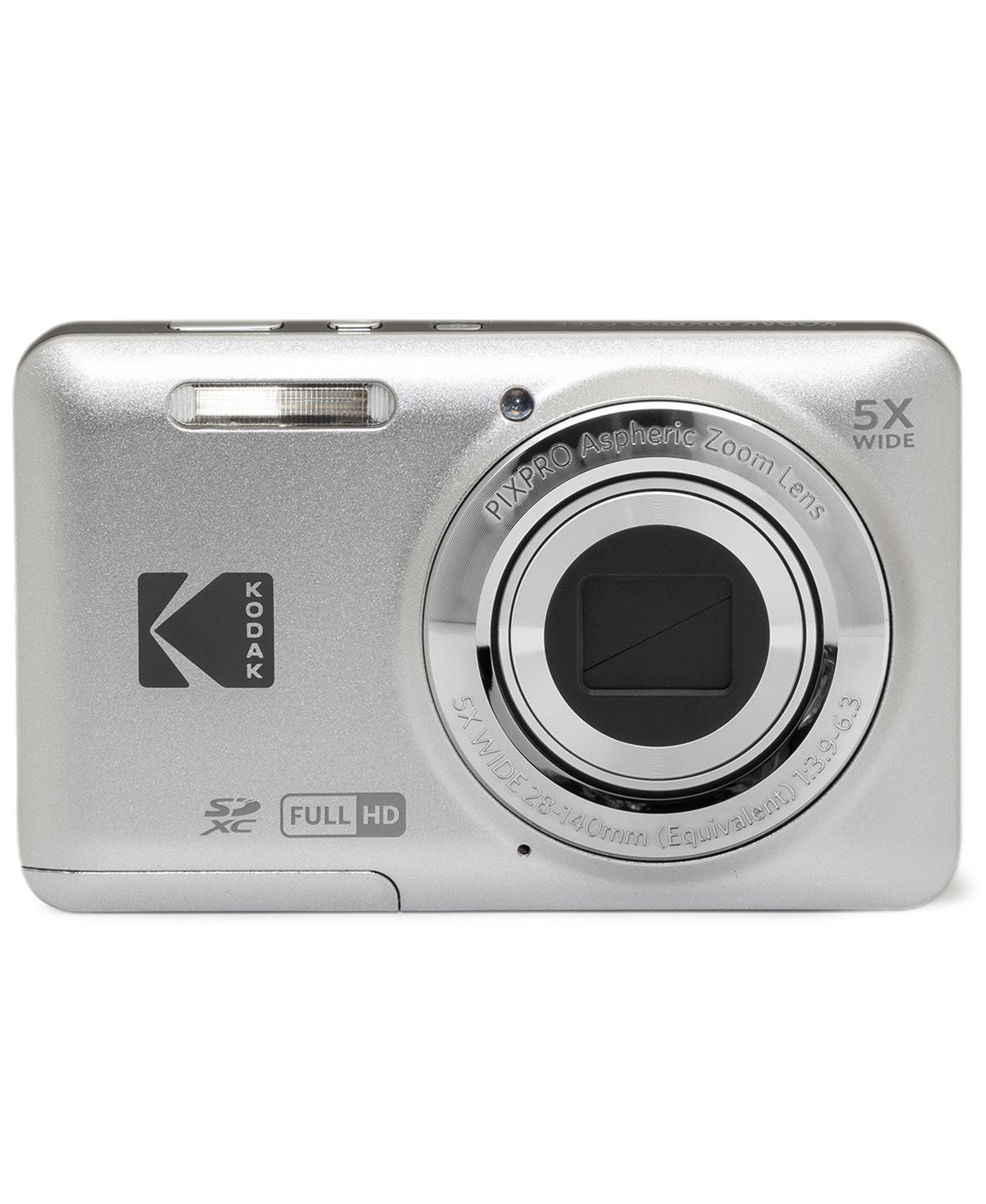 Kodak Pixpro FZ55 Friendly Zoom Digital Camera, Silver, With Sd Card &Camera Bag