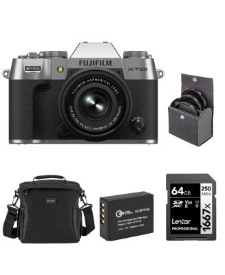 Fujifilm X-T50 Mirrorless Camera with XC 15-45mm f/3.5-5.6 OIS PZ