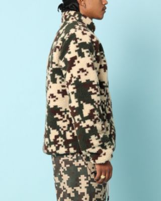 Men's Digi Sherpa Reversible Jacket- Black, XS