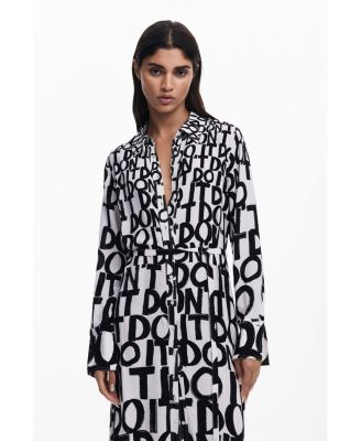 Women's Lettering midi dress