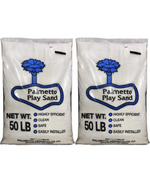 Детские игрушки Palmetto Natural Play Sand, 50-Pound Bags, All Ages, 2-Pack