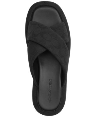【COACH】ペネロペ クリスクロスサンダル COACH Women's Penelope Crisscross Sandals - Macy's