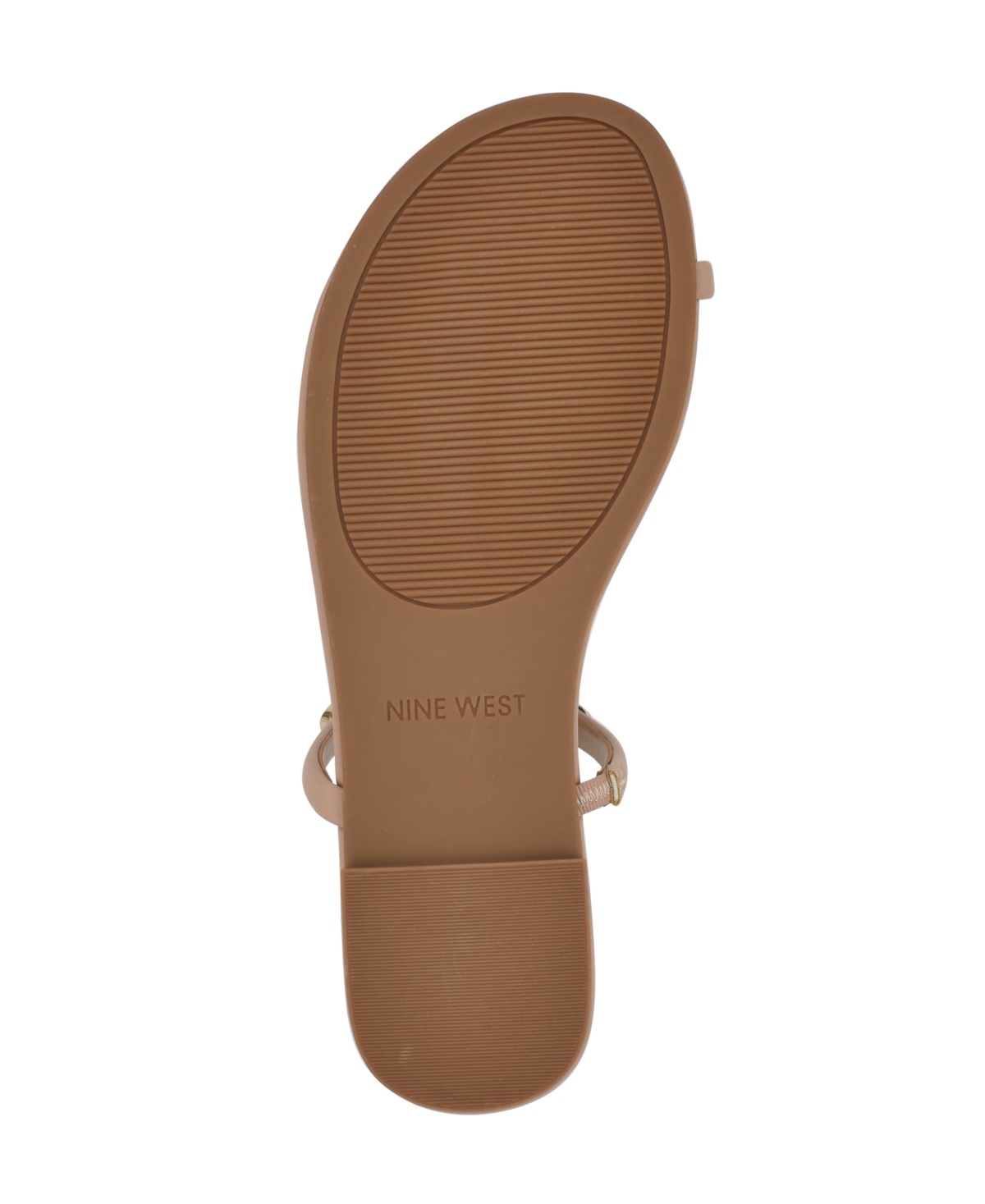 Shop Nine West Women's Balon Strappy Toe Loop Flat Sandals In Light Natural