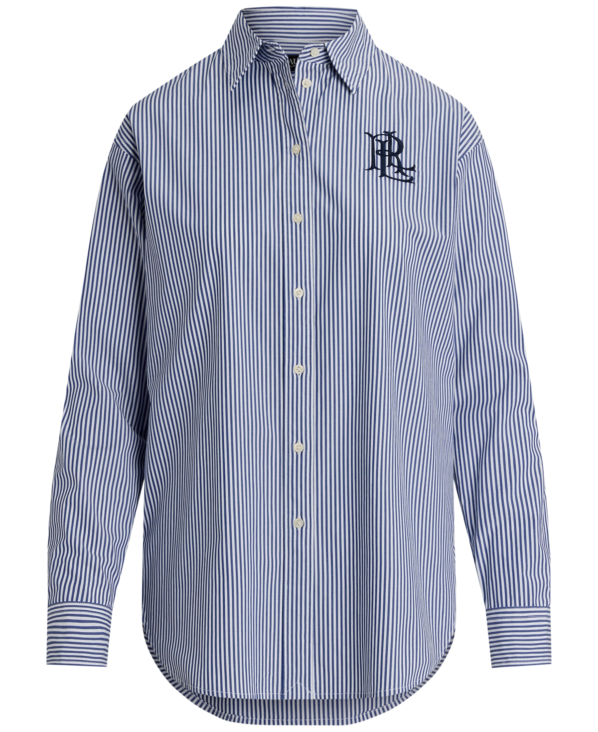 Lauren Ralph Women's Striped Long-Sleeve Shirt