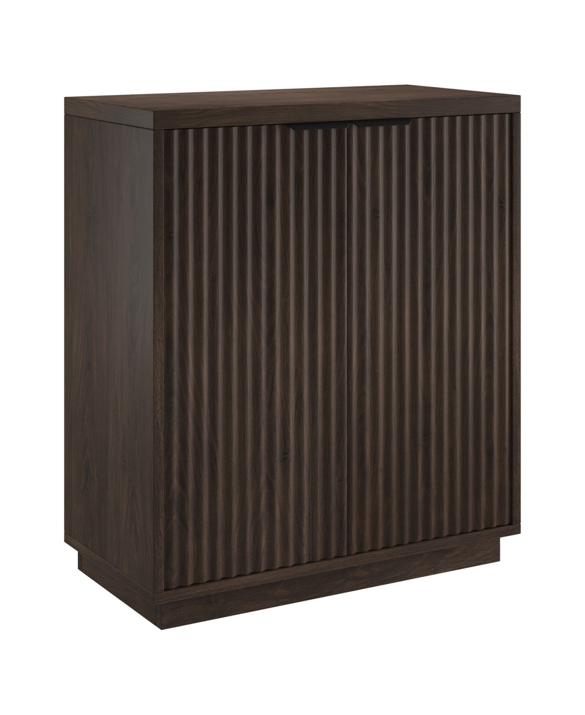 Hudson & Canal 28" Mansfield Wide Rectangular Accent Cabinet In Alder Brown