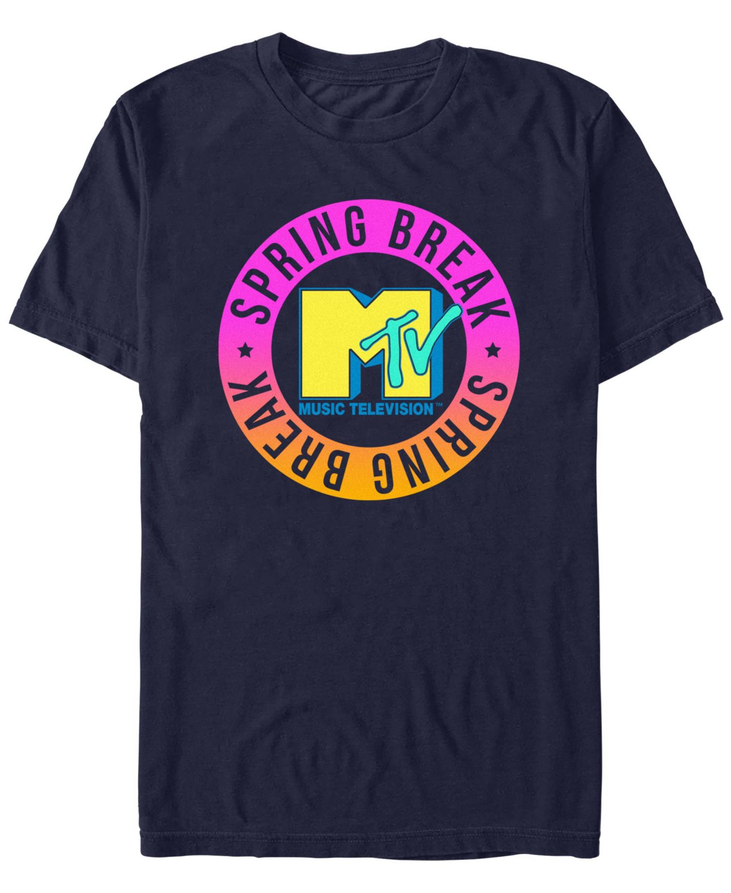 Men's MTV Spring Break Circle Short Sleeve T-Shirt