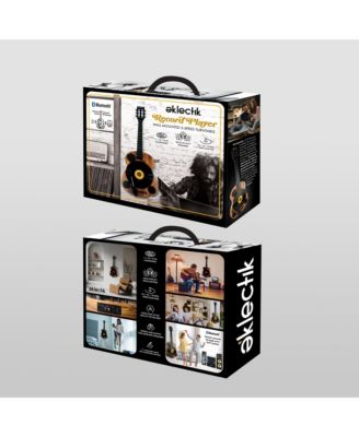 Wall-Mount Record Player, Bluetooth Amplifier w/ 3-Speed Turntable