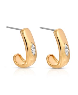 Marquise Crystal Hoop Earrings