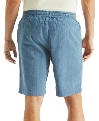 Men's Seersucker Drawstring 9-1/2" Shorts