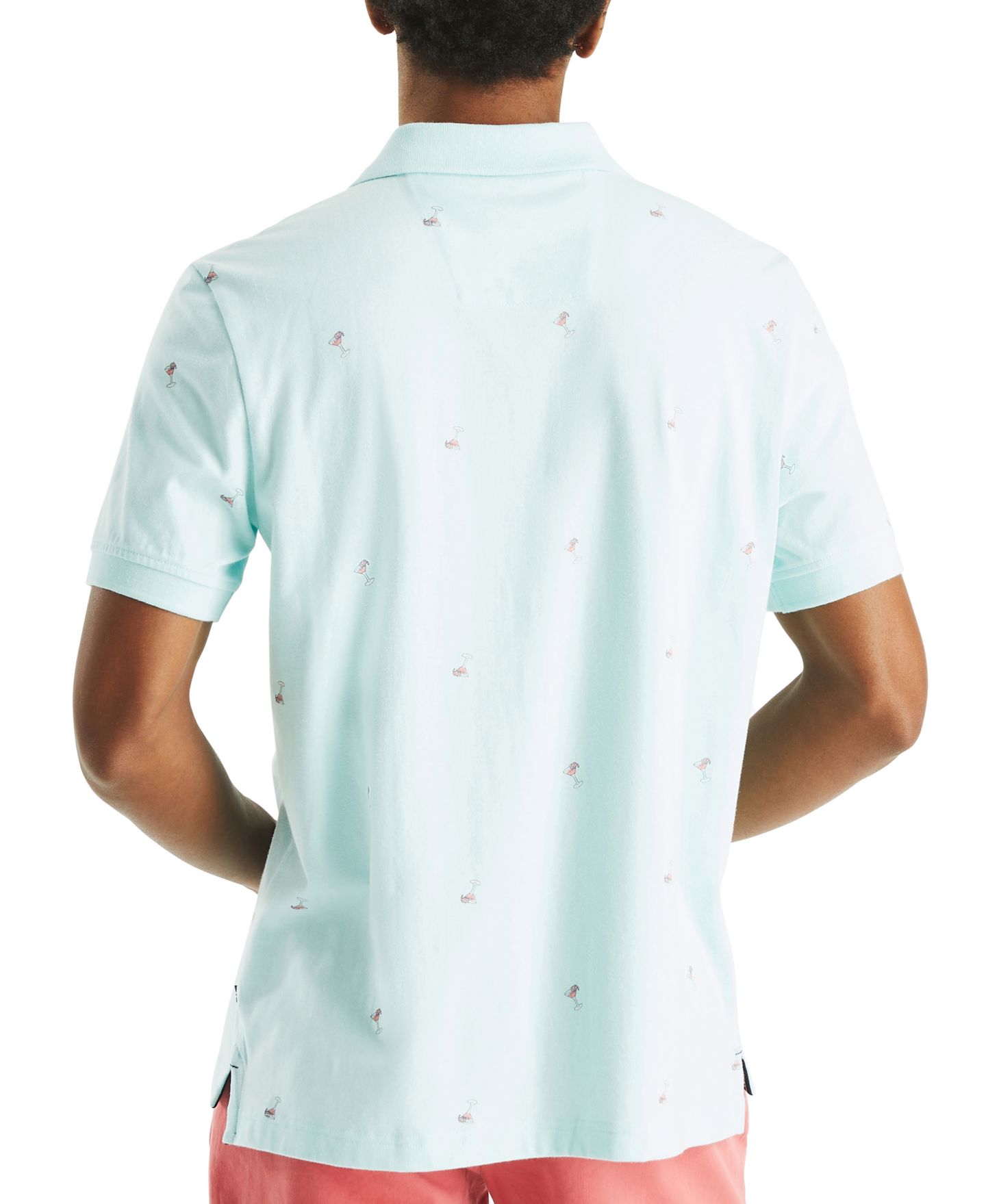 Мужское поло Nautica Classic-Fit Novelty Cocktail Print Polo Shirt, цвет: Синий — фото 2