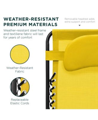 Oversized Zero Gravity Chair, Folding Outdoor Patio Recliner w/ Cup Holder