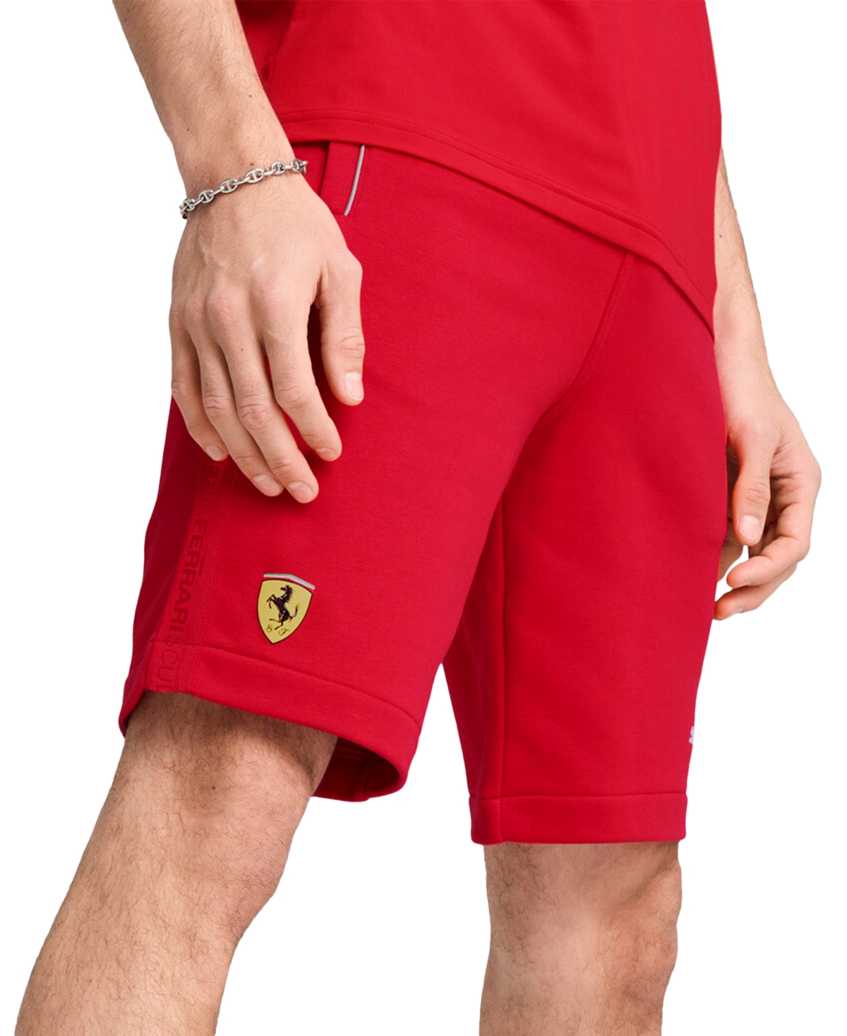 Puma Men's Scuderia Ferrari Regular-fit 10" Race Sweat Shorts