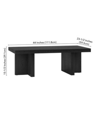 44" Dimitra Wide Rectangular Coffee Table