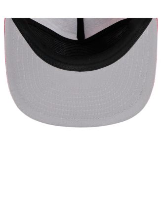 Men's Red Los Angeles Angels Tone Foam Meshback Golfer Snapback Hat