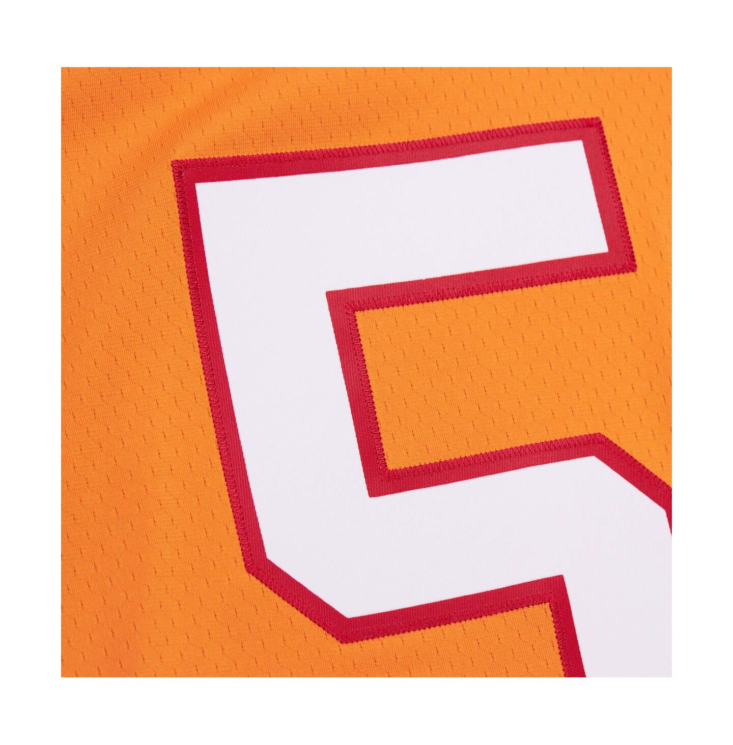 Мужской топ Mitchell & Ness Hardy Nickerson Orange Tampa Bay Buccaneers 1993 Legacy Replica Jersey — фото 3
