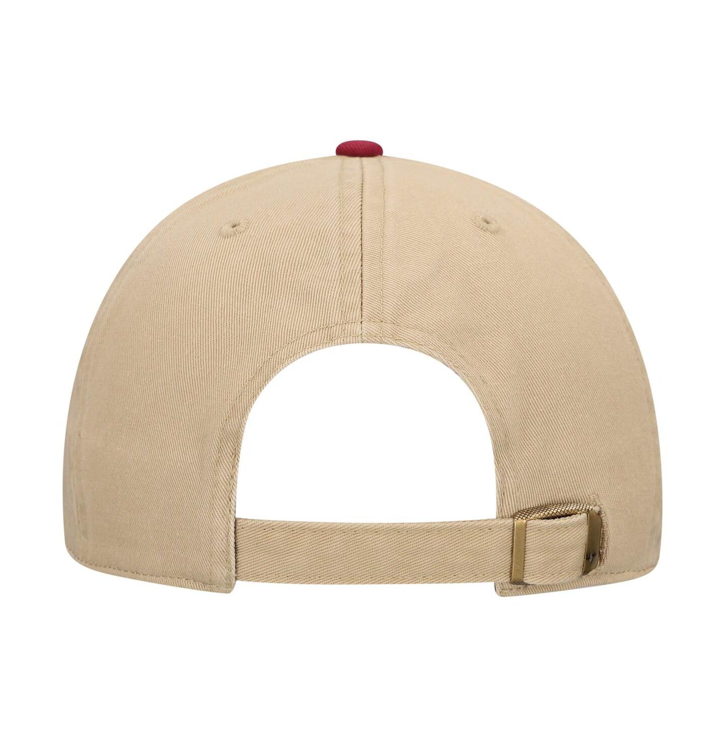 Мужская кепка '47 Brand Khaki Florida State Seminoles Local Clean Up Adjustable Hat — фото 2