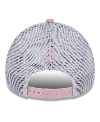 Men's Pink Austin Dillon 9FORTY A-Frame Trucker Paisley Adjustable Hat