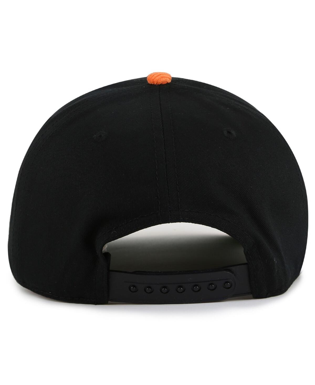 AMERICAN NEEDLE MEN'S BLACK/ORANGE PHILADELPHIA FLYERS BURNETT ADJUSTABLE HAT 