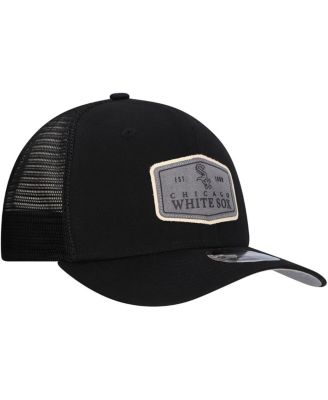 Men's Black Chicago White Sox Labeled 9SEVENTY Stretch-Snap Adjustable Hat