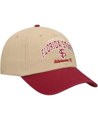 Men's Khaki Florida State Seminoles Local Clean Up Adjustable Hat