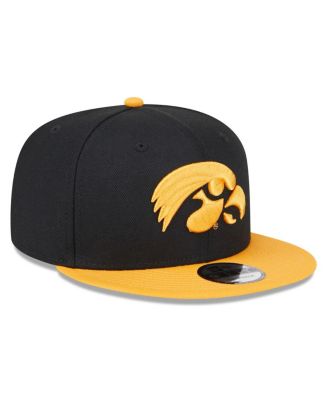 Men's Black Iowa Hawkeyes Two-Tone 9FIFTY Snapback Hat