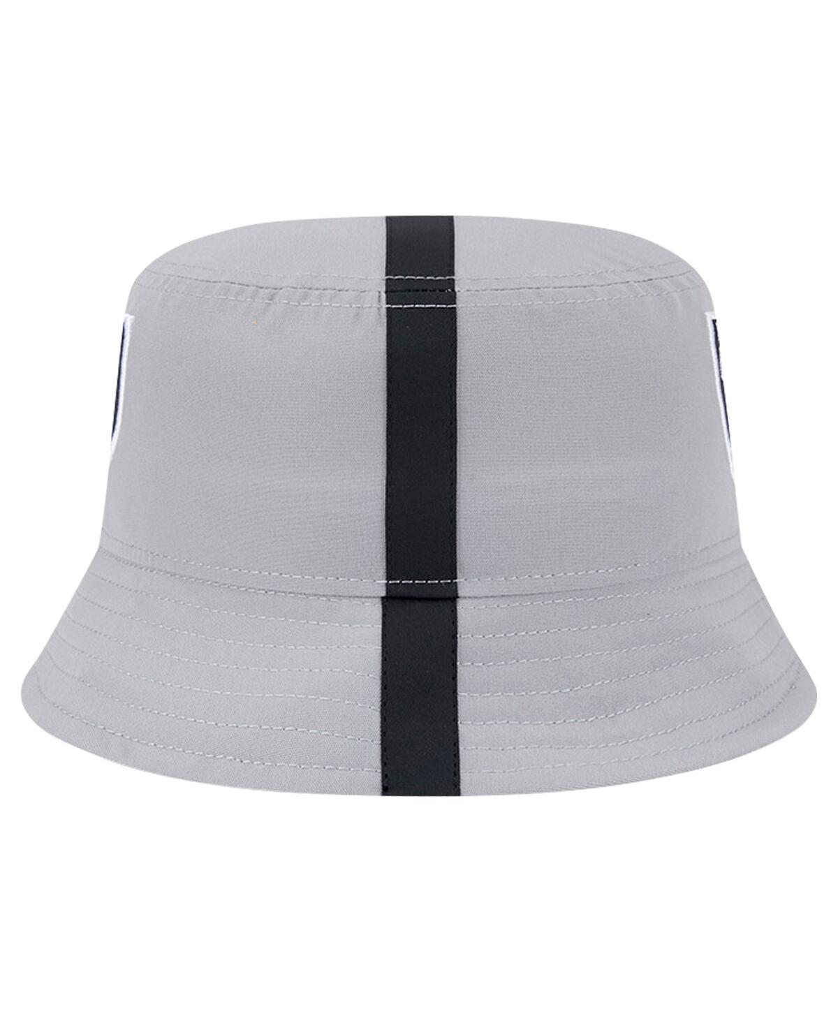 New Era Men's Gray Las Vegas Raiders Helmet Bucket Hat In Gray