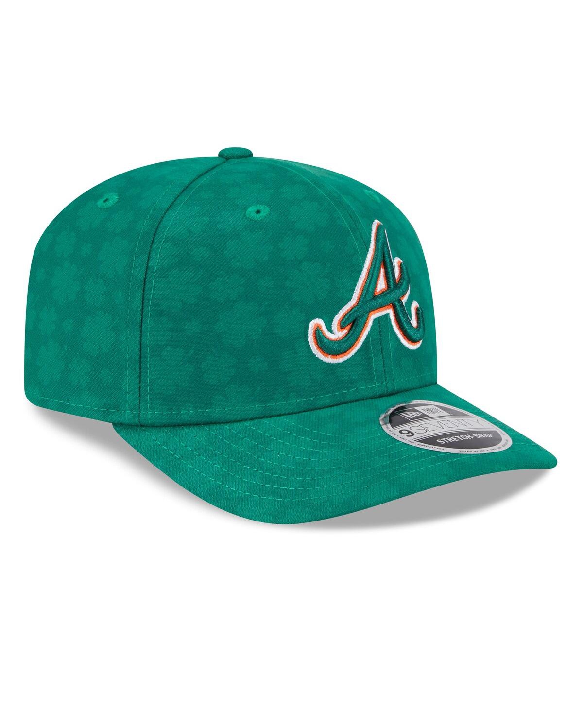 New Era Men's Kelly Green Atlanta Braves St. Patrick's Day 9seventy Adjustable Hat In Kelly Green