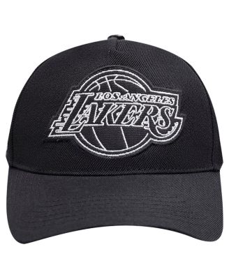Men's Black Los Angeles Lakers Paint the City Pinch Front Snapback Hat