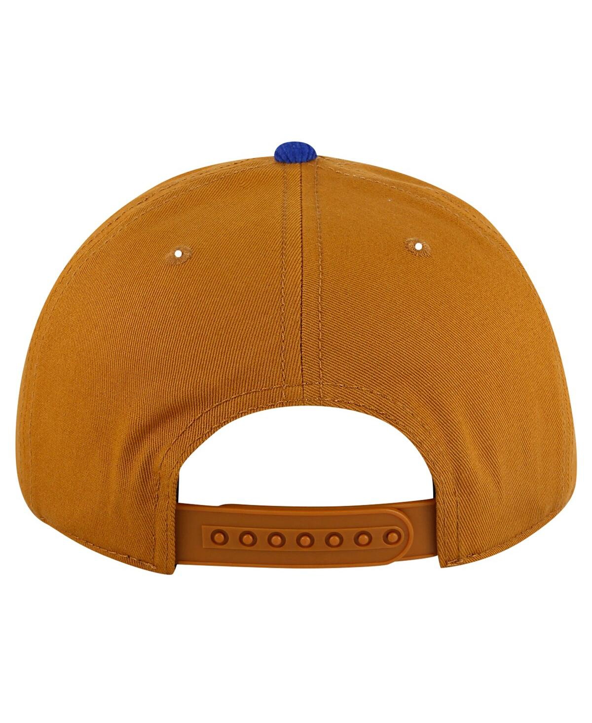 AMERICAN NEEDLE MEN'S TAN/ROYAL NEW YORK ISLANDERS BURNETT ADJUSTABLE HAT 