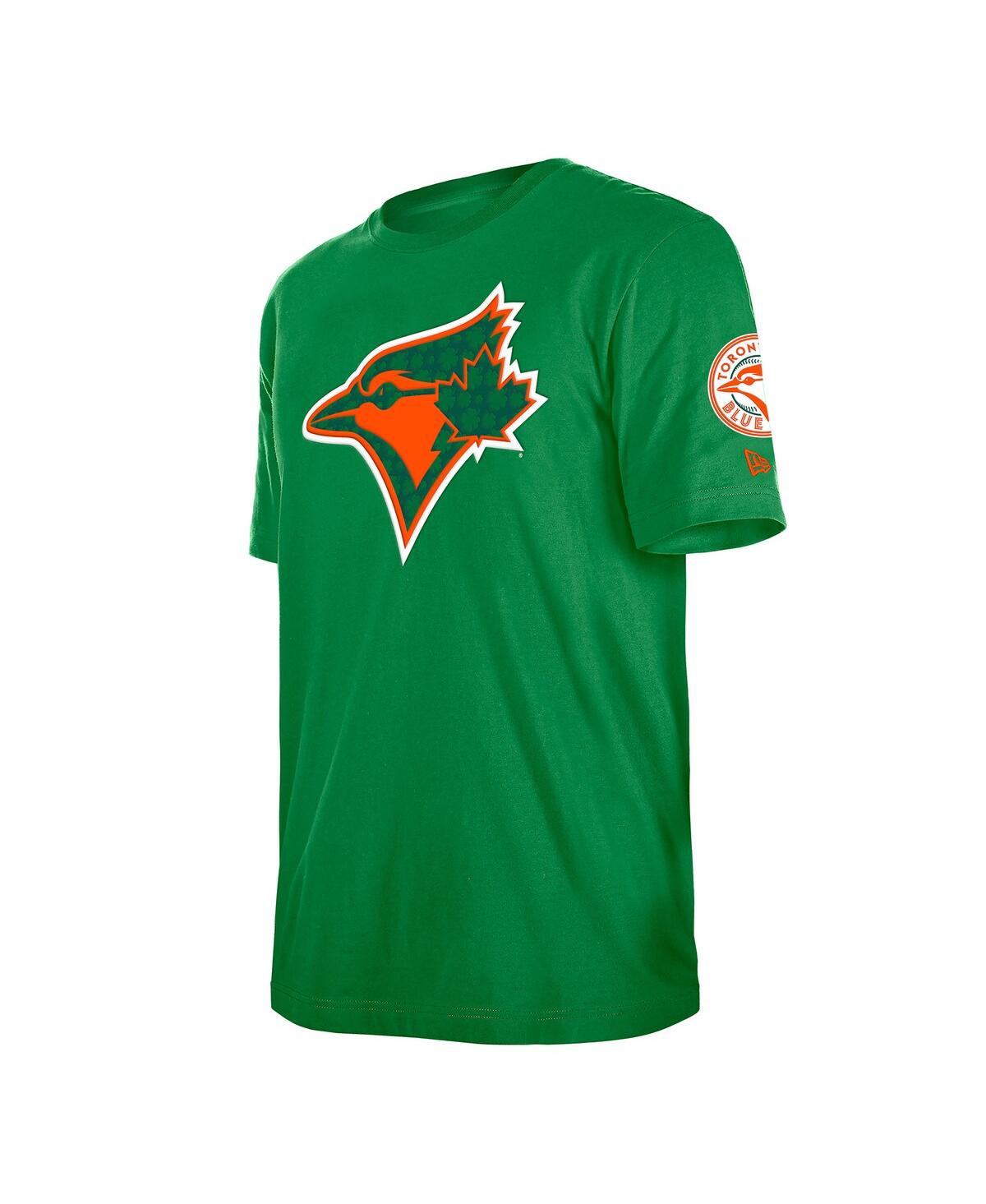 NEW ERA MEN'S KELLY GREEN TORONTO BLUE JAYS ST. PATRICK'S DAY SHAMROCK FILL T-SHIRT 