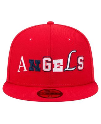 Men's Red Los Angeles Angels Ransom 59FIFTY Fitted Hat