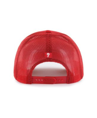 Men's Red Philadelphia Phillies Garner Trucker Adjustable Hat