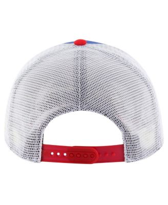 Men's Royal Texas Rangers Gridiron Super Stripe Relaxed Trucker Hitch Adjustable Hat