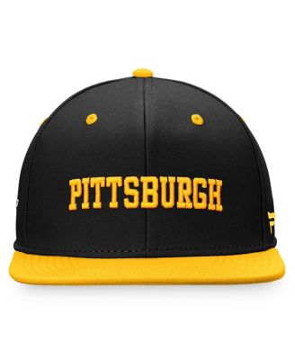 Men's Black/Gold Pittsburgh Penguins Heritage City Two-Tone Snapback Hat