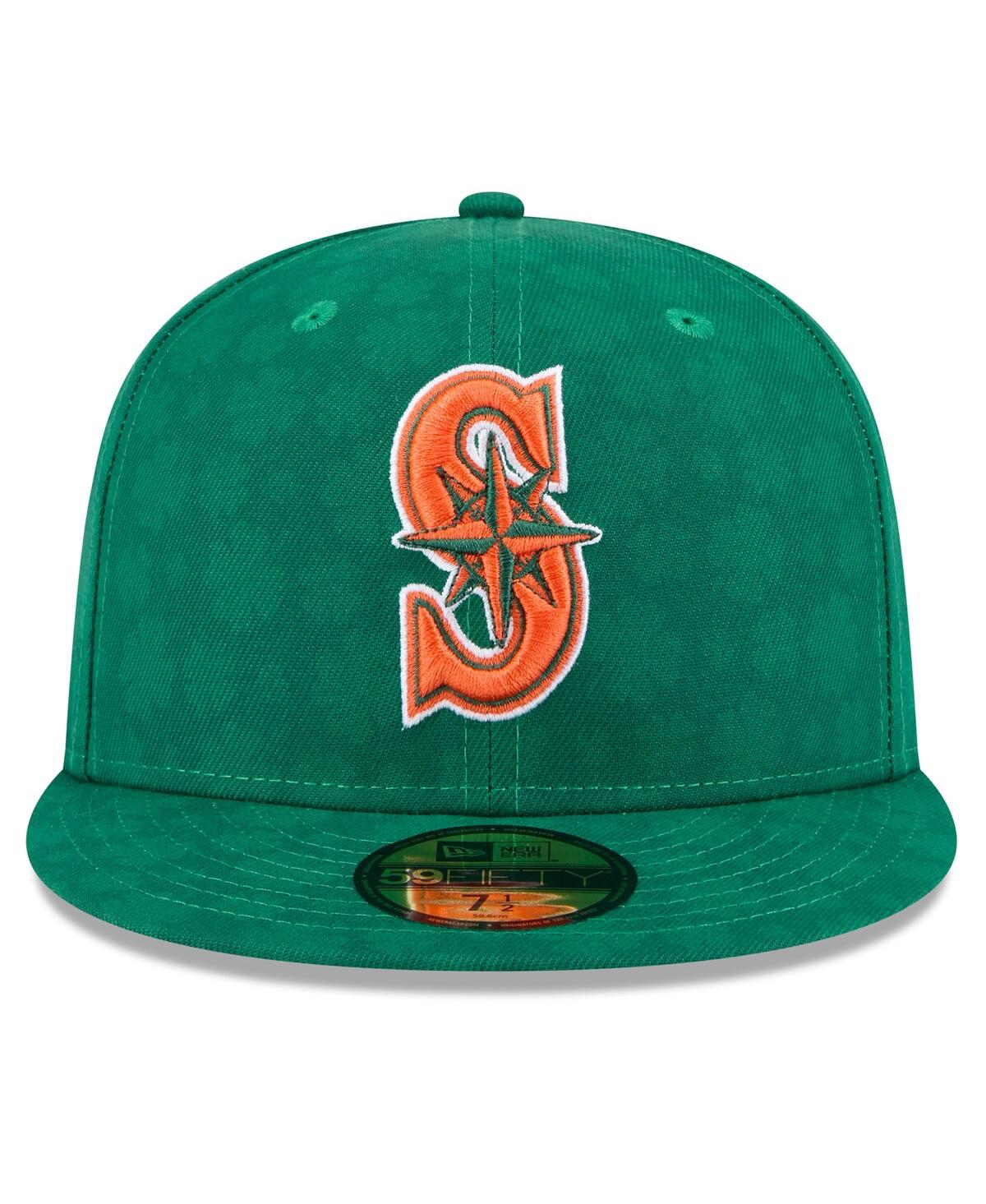 New Era Men's Kelly Green Seattle Mariners St. Patrick's Day 59fifty Fitted Hat In Kelly Green