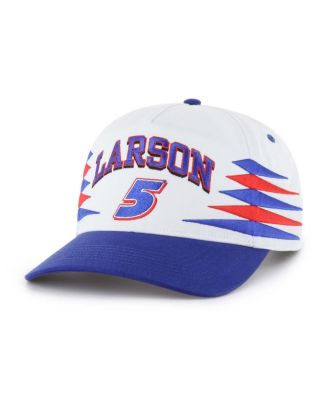 '47 Brand - Men's White Kyle Larson Diamond Cut Hitch Adjustable Hat