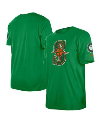 New Era - Men's Kelly Green Seattle Mariners St. Patrick's Day Shamrock Fill T-Shirt