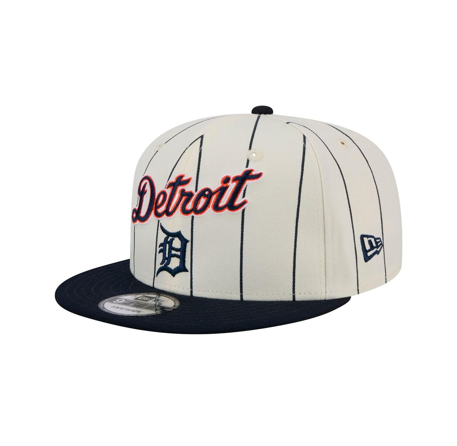 Men's White Detroit Tigers Jersey Pinstripe 9FIFTY Snapback Hat