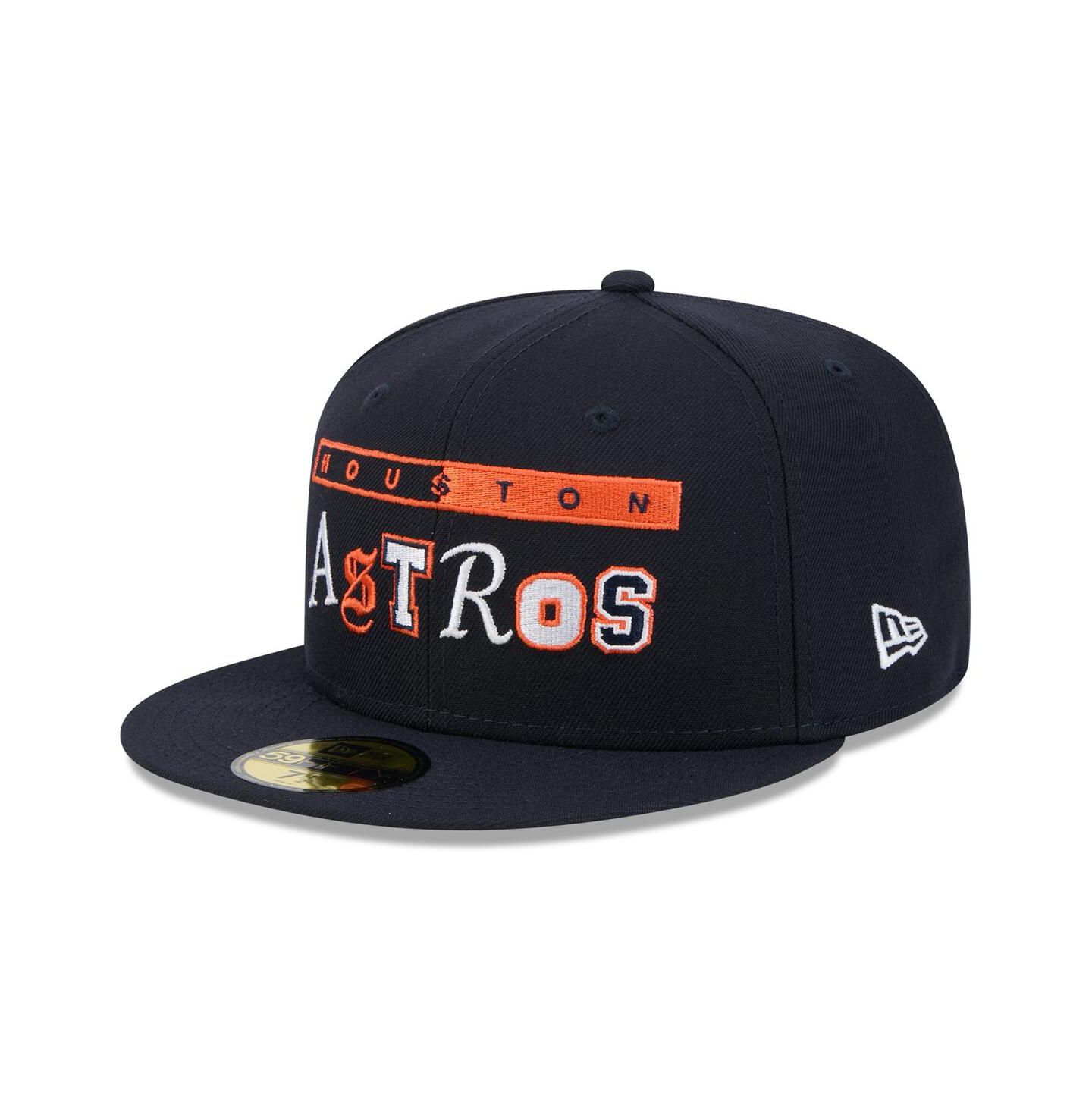 Мужская кепка New Era Navy Houston Astros Ransom 59FIFTY Fitted Hat — фото 1