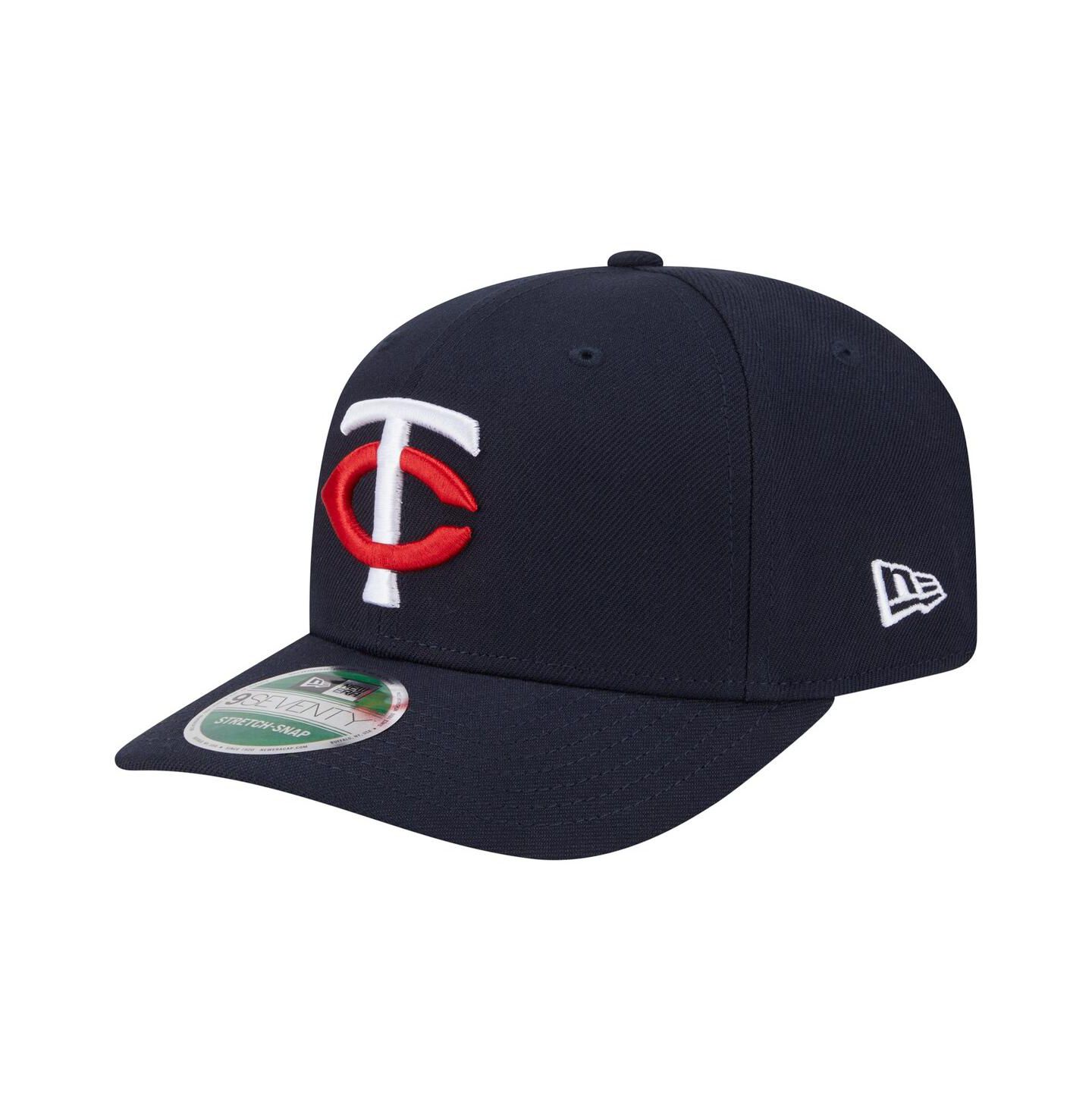 Мужская кепка New Era Navy Minnesota Twins Player Replica 9SEVENTY Adjustable Hat — фото 1