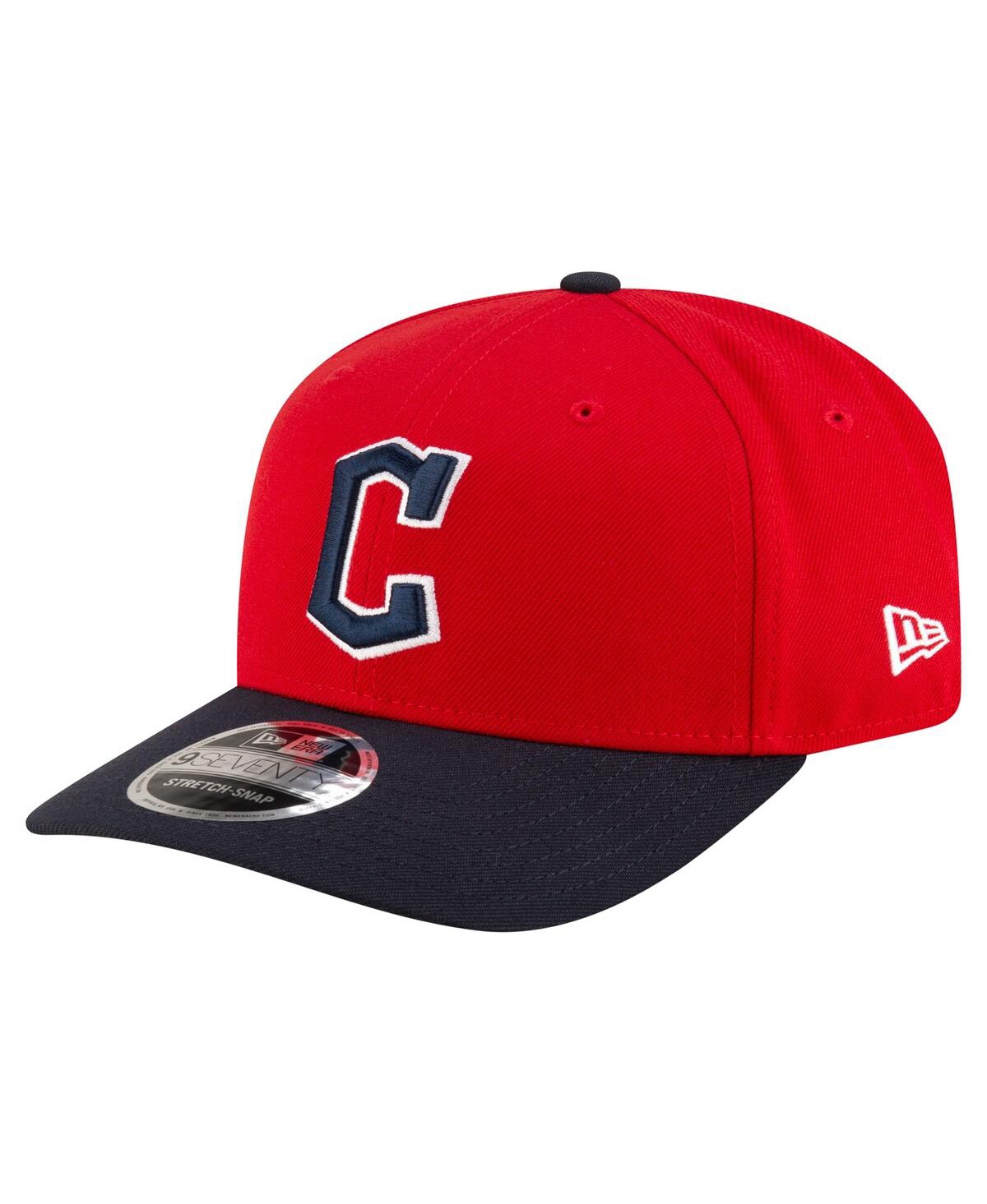 NEW ERA MEN'S RED/BLACK CLEVELAND GUARDIANS PLAYER REPLICA 9SEVENTY ADJUSTABLE HAT 