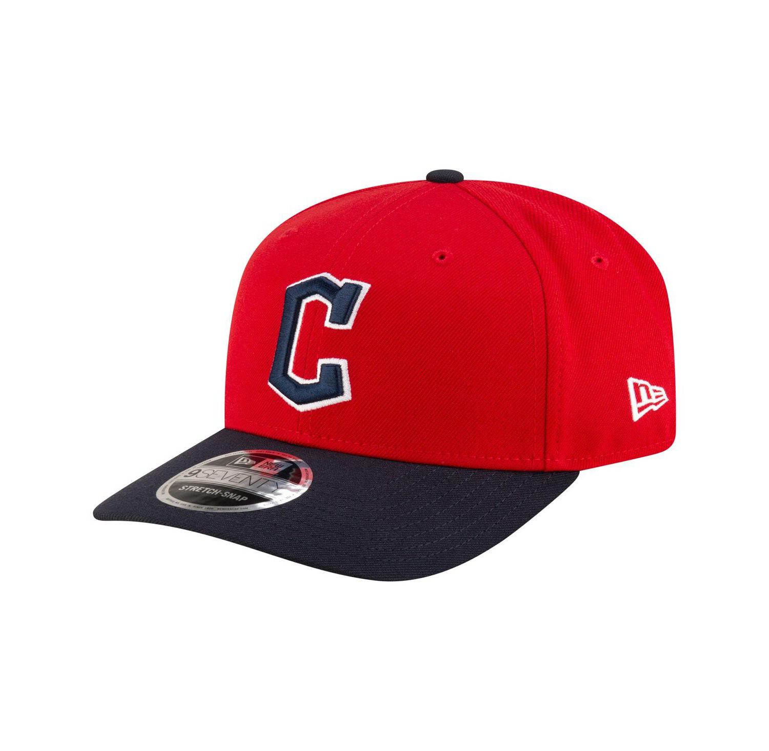 Men's Red/Black Cleveland Guardians Player Replica 9SEVENTY Adjustable Hat