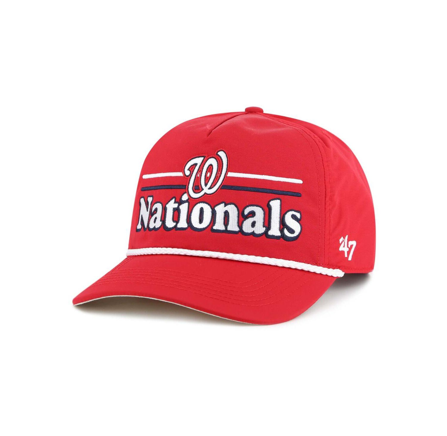Men's Red Washington Nationals Campscape Hitch Adjustable Hat