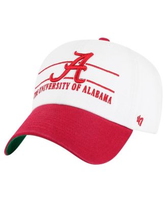 '47 Brand - Men's White Alabama Crimson Tide Gridiron Clean Up Adjustable Hat
