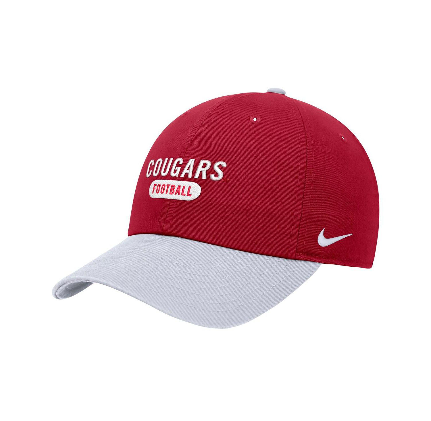 Men's Crimson Washington State Cougars Color Block Club Adjustable Hat