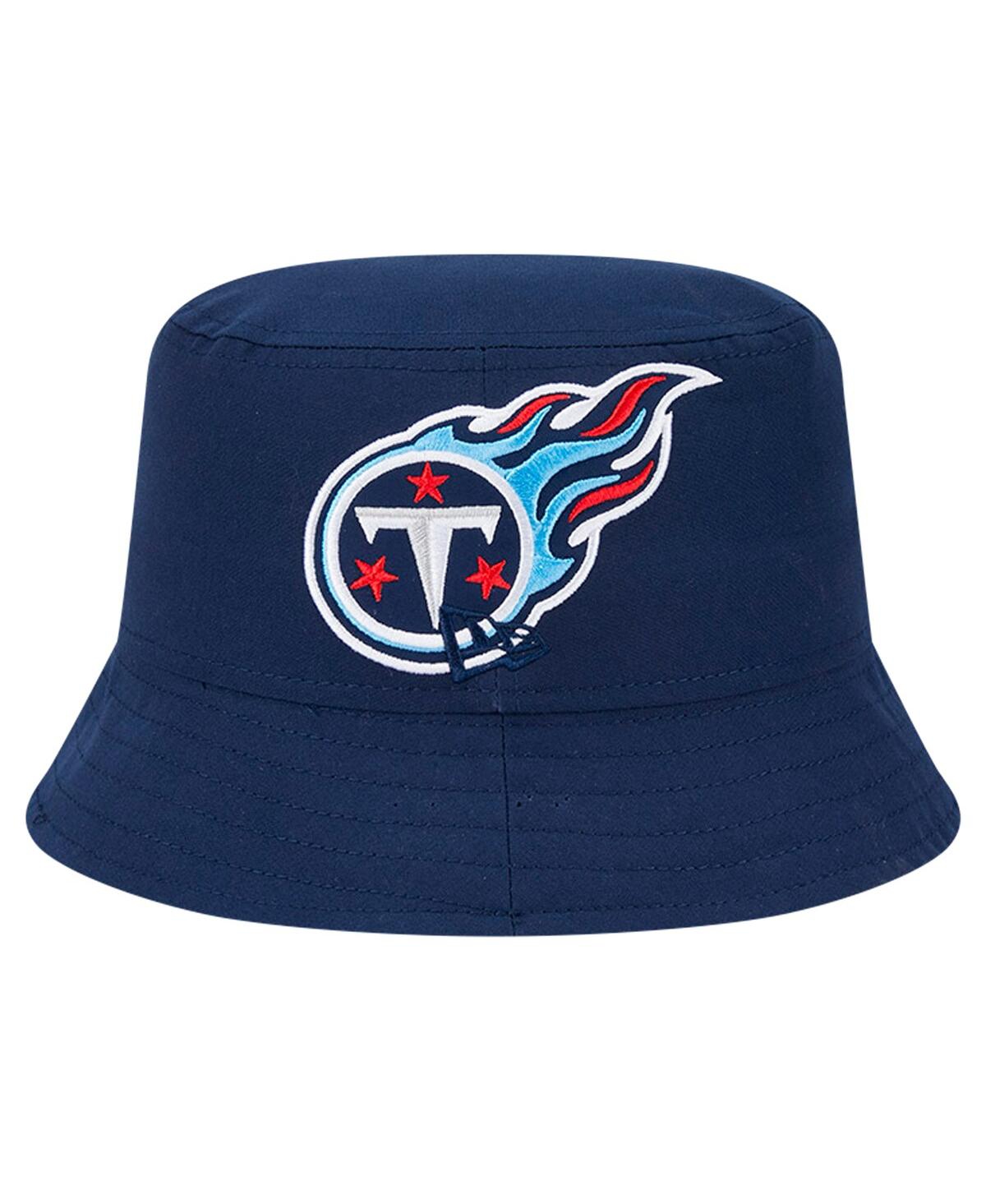 New Era Men's Navy Tennessee Titans Helmet Bucket Hat In Navy